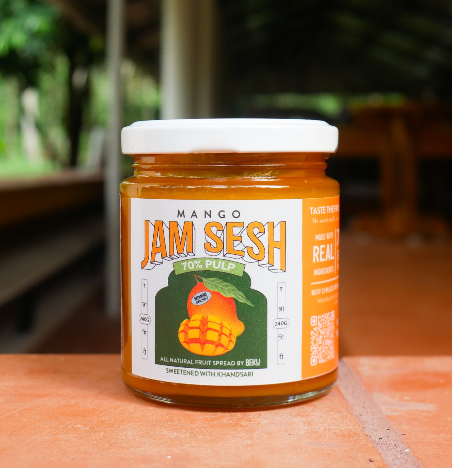 Beku Mango Spread β Made with Ratnagiri Alphonso Mangoes| 220 grams | 100% Natural & Vegan