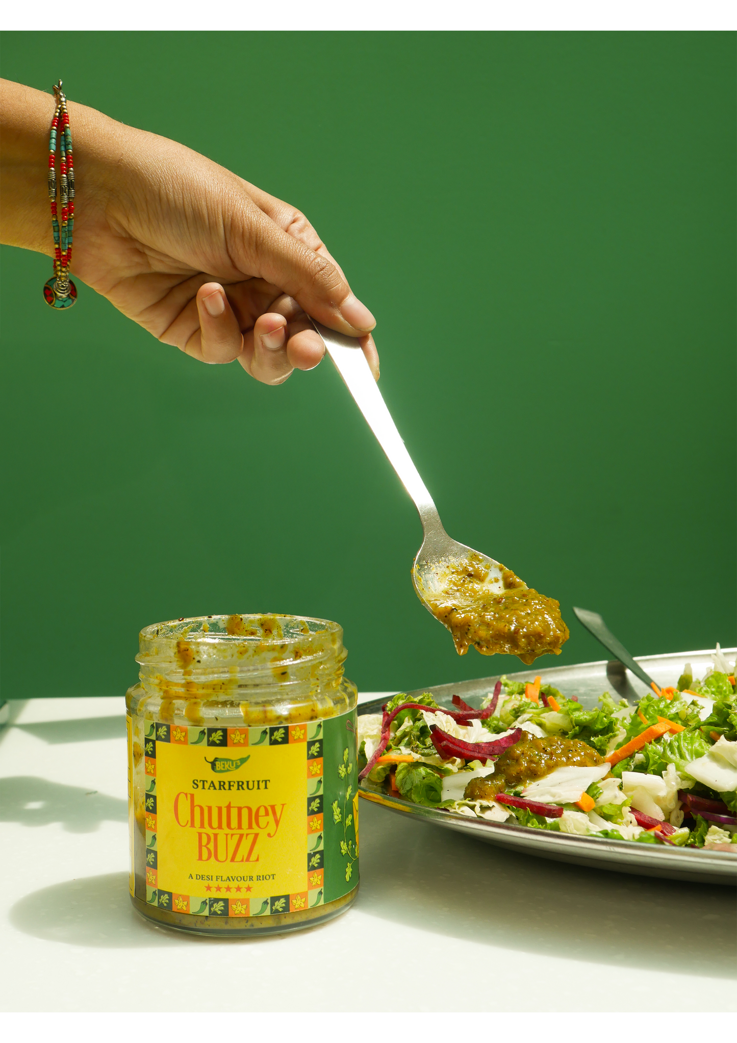 Starfruit Chutney – Chutney Buzz | 200 grams | 100% Natural & Vegan |Tangy & Spicy | No Refined Sugar | No Artificial Colours & Preservatives