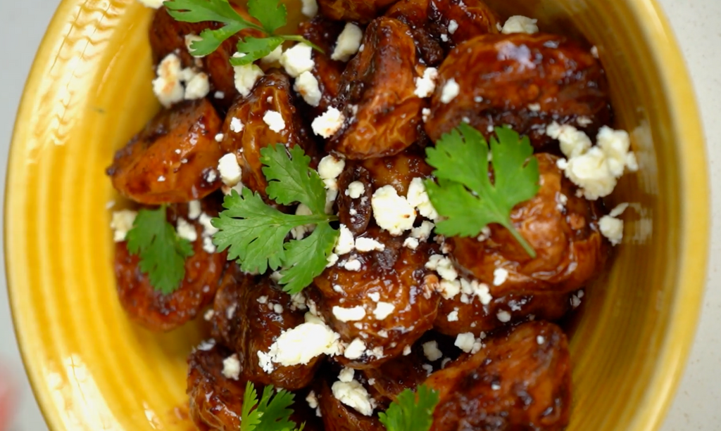 Vaibhav's Spicy Roasted Potato Glazed with Mulberry Jam 