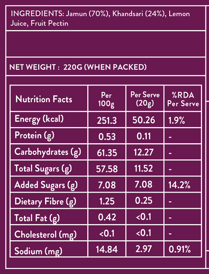 Jamun Jam - 220 grams