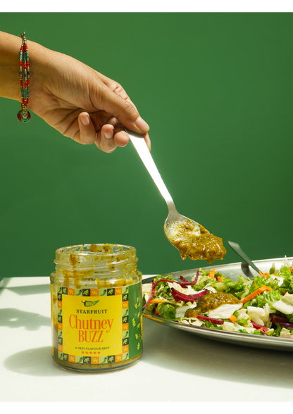 Starfruit Chutney – Chutney Buzz | 200 grams | 100% Natural & Vegan |Tangy & Spicy | No Refined Sugar | No Artificial Colours & Preservatives