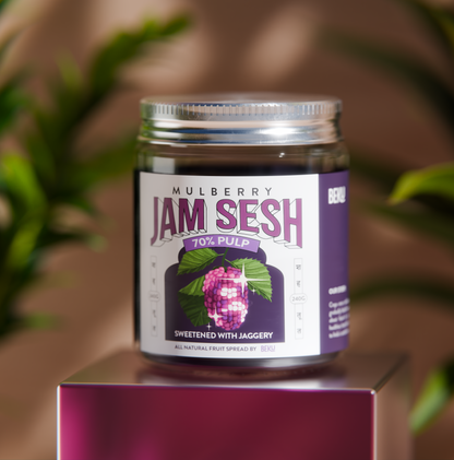 Mulberry Jam - Jam Sesh (240grams) | Beku | 70% fruit | No refined sugar | All natural fruit spread | Sweetened with Jaggery