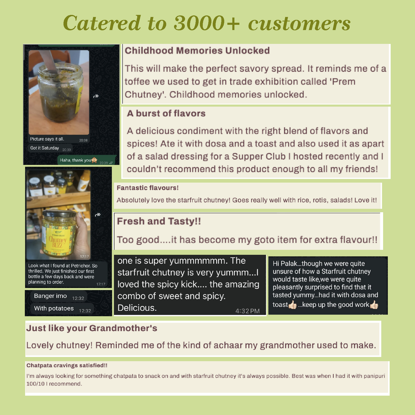 Starfruit Chutney – Chutney Buzz | 200 grams | 100% Natural & Vegan |Tangy & Spicy | No Refined Sugar | No Artificial Colours & Preservatives