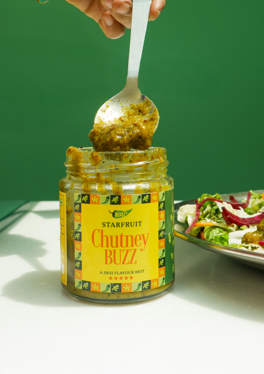 Starfruit Chutney – Chutney Buzz | 200 grams | 100% Natural & Vegan |Tangy & Spicy | No Refined Sugar | No Artificial Colours & Preservatives