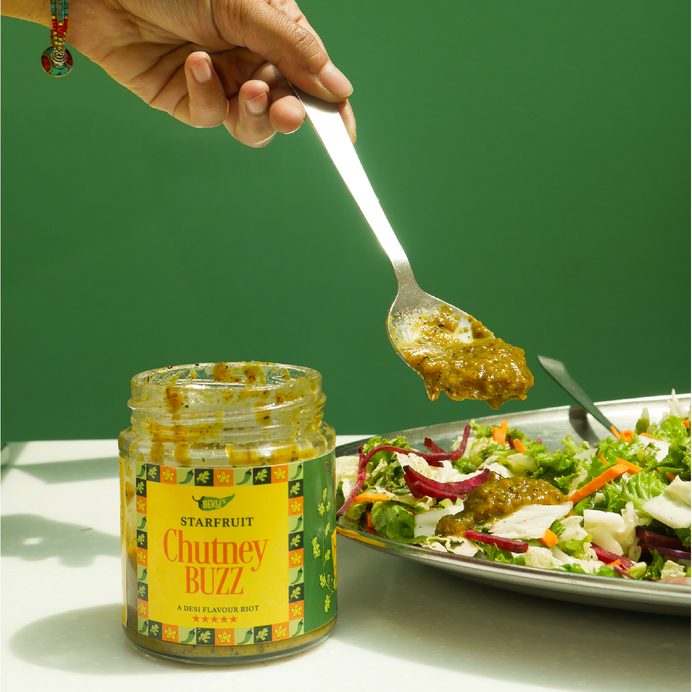 Starfruit Chutney – Chutney Buzz | 200 grams | 100% Natural & Vegan |Tangy & Spicy | No Refined Sugar | No Artificial Colours & Preservatives